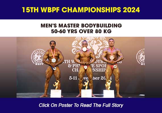 MEN'S MASTER BODYBUILDING 50-60 YRS OVER 80 KG...